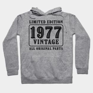 All original parts vintage 1977 limited edition birthday Hoodie